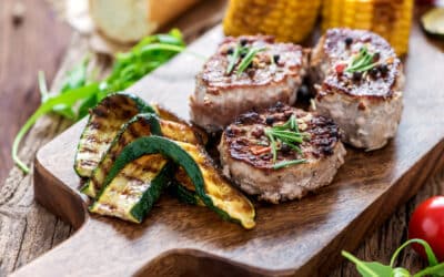 Schweinefilet in Kräuterpfeffer-Sauce mit Zucchini